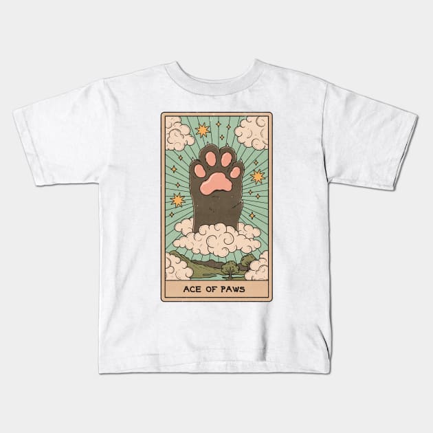 Ace of Paws Kids T-Shirt by thiagocorrea